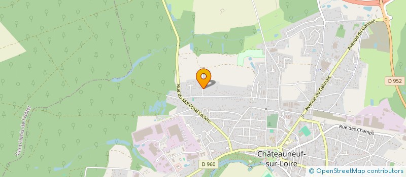 localisation de l'entreprise AJ AQUA SERVICE à CHATEAUNEUF-SUR-LOIRE
