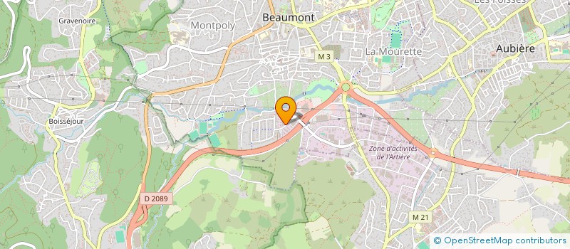 localisation de l'entreprise AJ AUTO 63  BEAUMONT