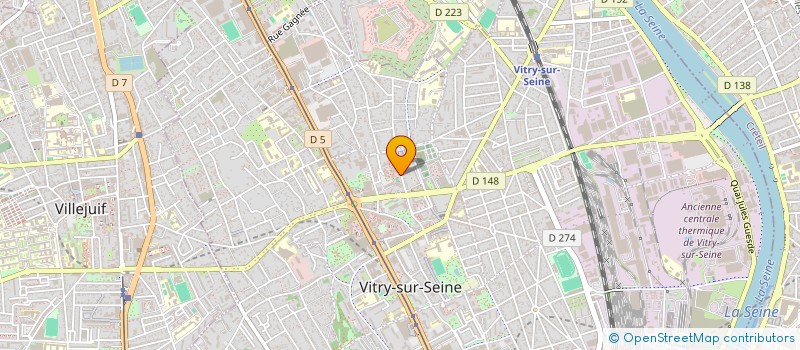 localisation de l'entreprise AJ AUTO à VITRY-SUR-SEINE