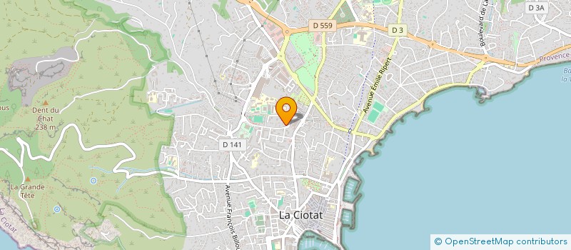 localisation de l'entreprise AJ AUTO PACA  LA CIOTAT