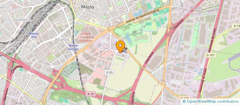 localisation de l'entreprise AJ AUTOMATION à MASSY