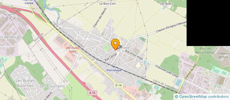 localisation de l'entreprise AJ BAT à COLOMBES