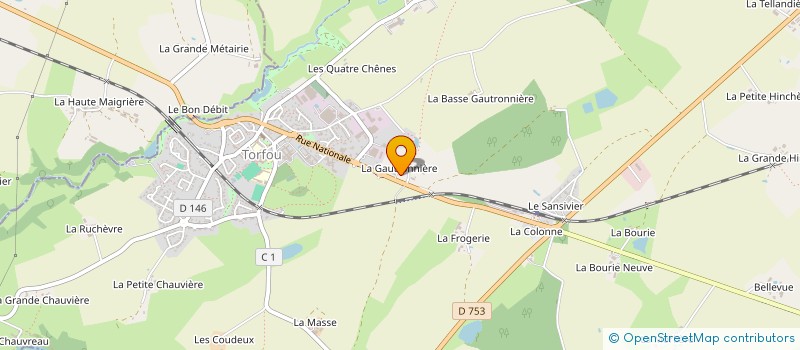 localisation de l'entreprise AJ BAT à SEVREMOINE