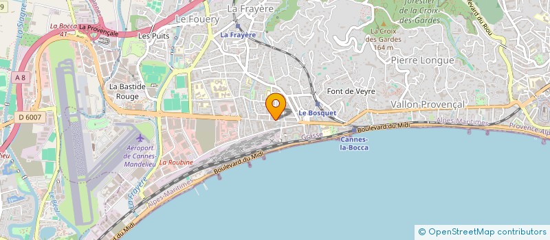 localisation de l'entreprise AJ BIJOUX à CANNES