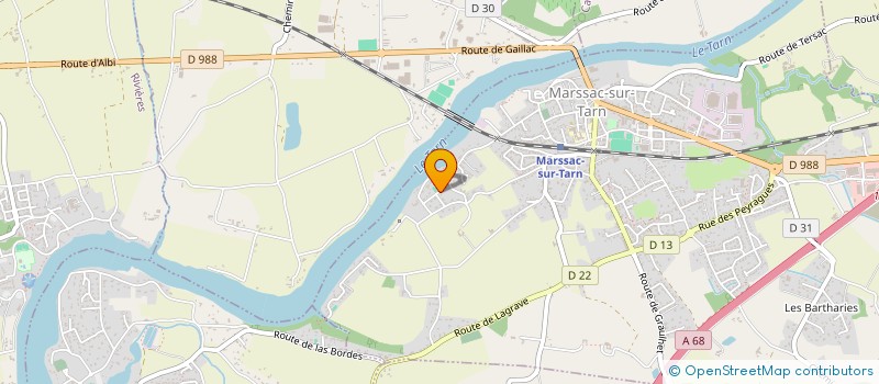 localisation de l'entreprise AJ CLIM  MARSSAC-SUR-TARN