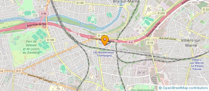 localisation de l'entreprise AJ CONSEIL à CHAMPIGNY-SUR-MARNE