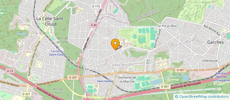 localisation de l'entreprise AJ CONSEILS  VAUCRESSON