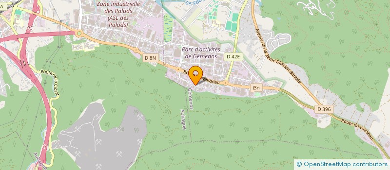 localisation de l'entreprise AJ CONSTRUCTION à GEMENOS