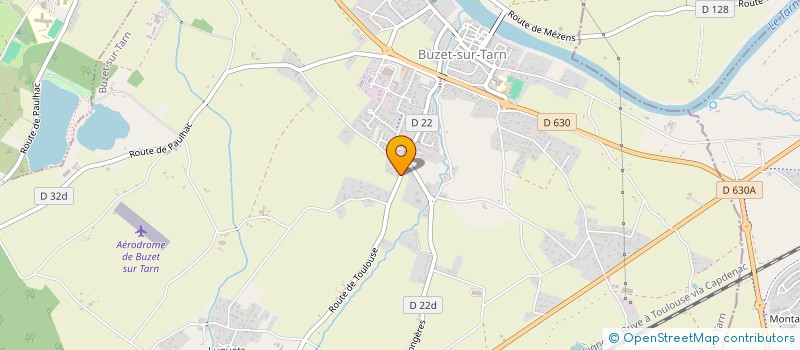 localisation de l'entreprise AJ CONSTRUCTION  BUZET-SUR-TARN