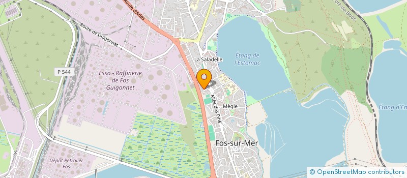 localisation de l'entreprise AJ CONSTRUCTION  FOS-SUR-MER