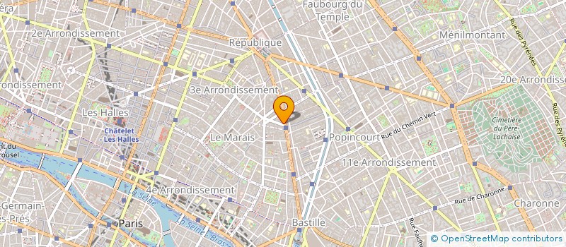 localisation de l'entreprise AJ CONSULTING à PARIS