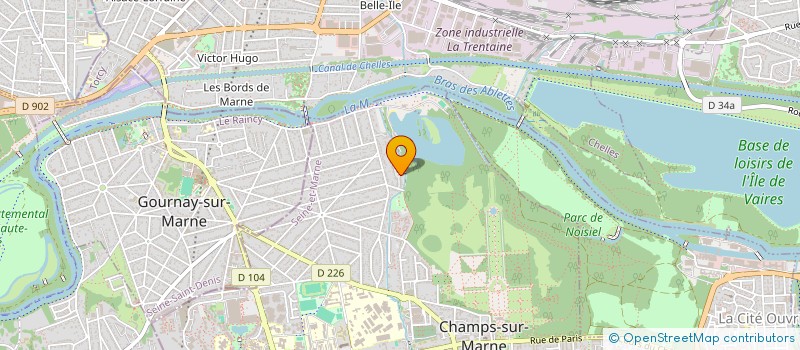 localisation de l'entreprise AJ CORPORATION  CHAMPS-SUR-MARNE