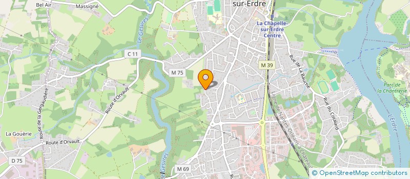 localisation de l'entreprise AJ COURTAGE à LA CHAPELLE-SUR-ERDRE