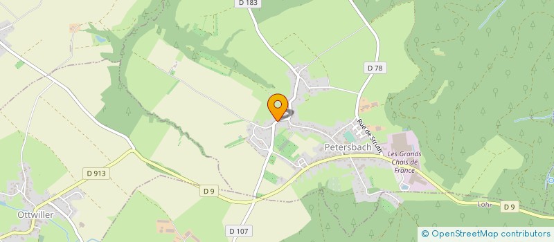 localisation de l'entreprise AJ CREATION  PETERSBACH