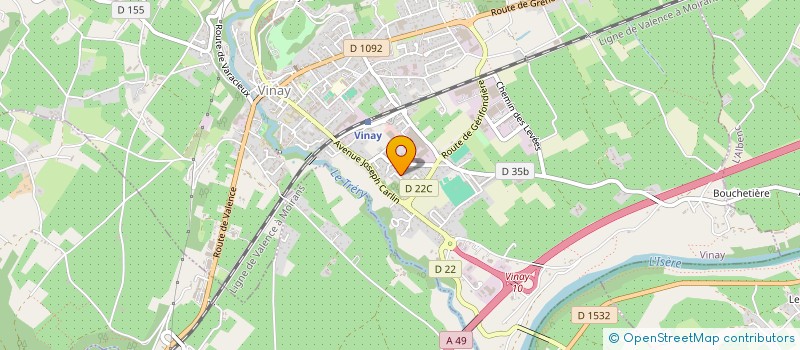 localisation de l'entreprise AJ CREATIONS  VINAY