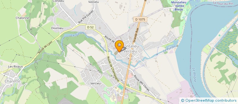 localisation de l'entreprise AJ DE VILLA  MONTALIEU-VERCIEU