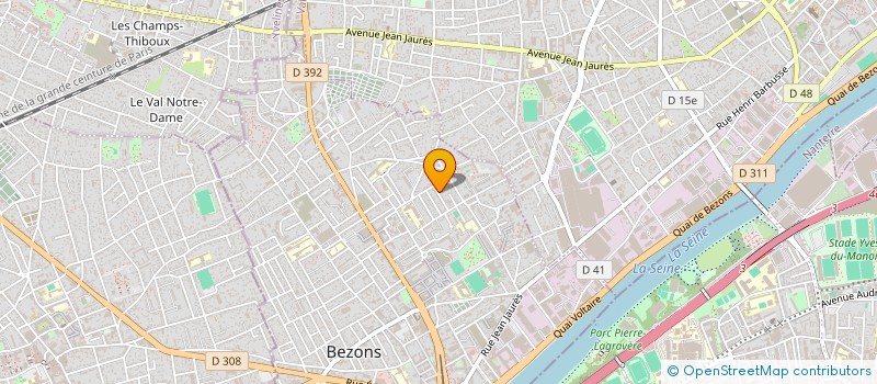 localisation de l'entreprise AJ DECOR  BEZONS