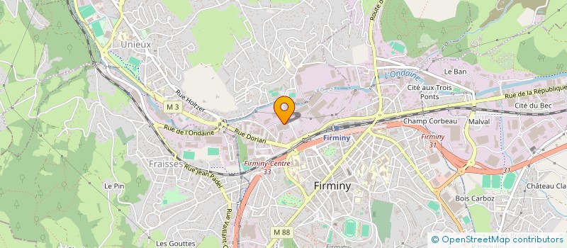 localisation de l'entreprise AJ DEVELOPPEMENT à FIRMINY