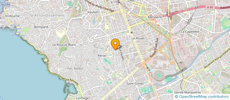 localisation de l'entreprise AJ DIAGNOSTIC à MARSEILLE