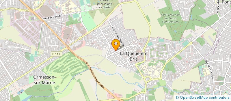 localisation de l'entreprise AJ DIAGNOSTICS à LA QUEUE-EN-BRIE