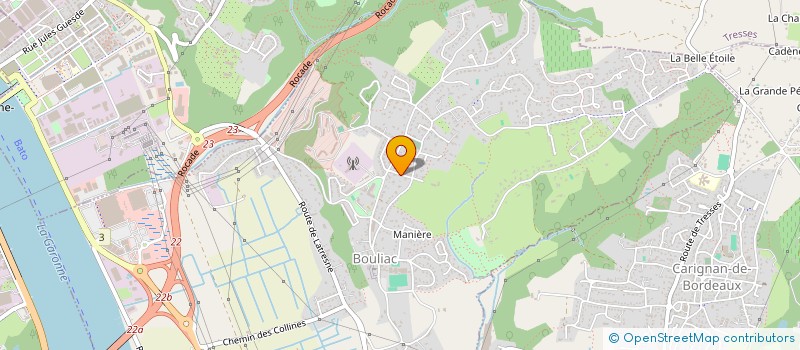 localisation de l'entreprise AJ DIFFUSION  BOULIAC