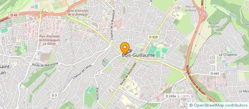 localisation de l'entreprise AJ DISTRIBUTION à BOIS-GUILLAUME