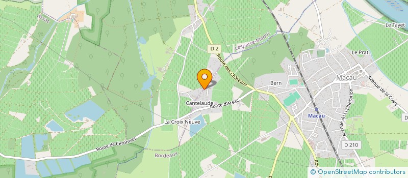 localisation de l'entreprise AJ DOMAINES  LABARDE