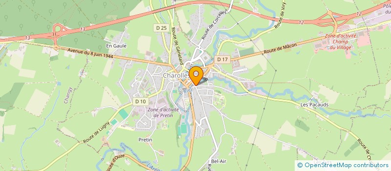 localisation de l'entreprise AJ DRIVE à CHAROLLES