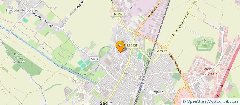 localisation de l'entreprise AJ ELEC à SECLIN
