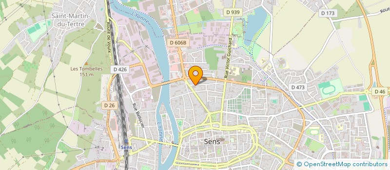 localisation de l'entreprise AJ ELECTROMENAGER à SENS