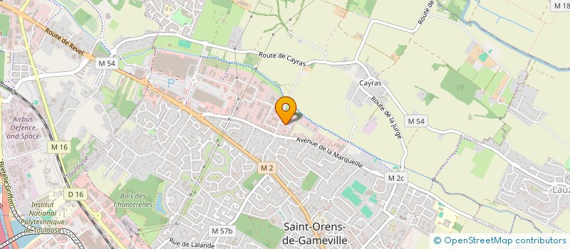 localisation de l'entreprise AJ ENGINEERING à SAINT-ORENS-DE-GAMEVILLE