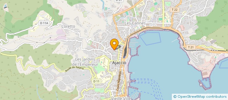 localisation de l'entreprise AJ-ENTREPRISE à AJACCIO