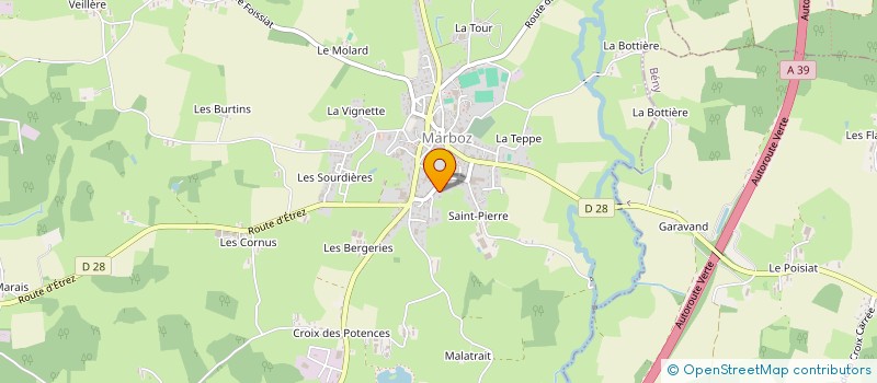 localisation de l'entreprise AJ ET SML  MARBOZ