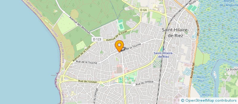 localisation de l'entreprise AJ HABITAT  SAINT-HILAIRE-DE-RIEZ