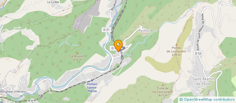 localisation de l'entreprise AJ IMMO  PEILLON