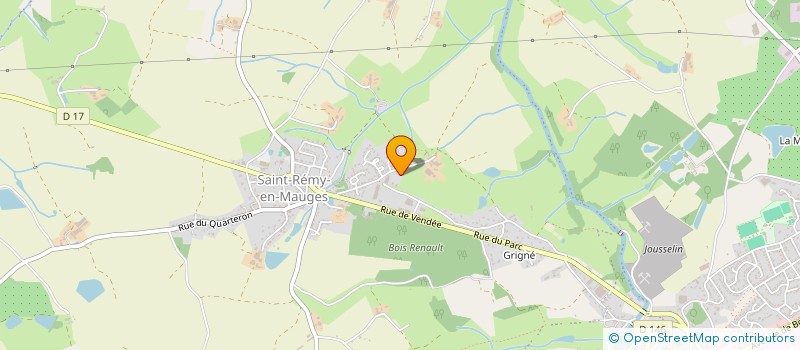 localisation de l'entreprise AJ IMMO à MONTREVAULT-SUR-EVRE