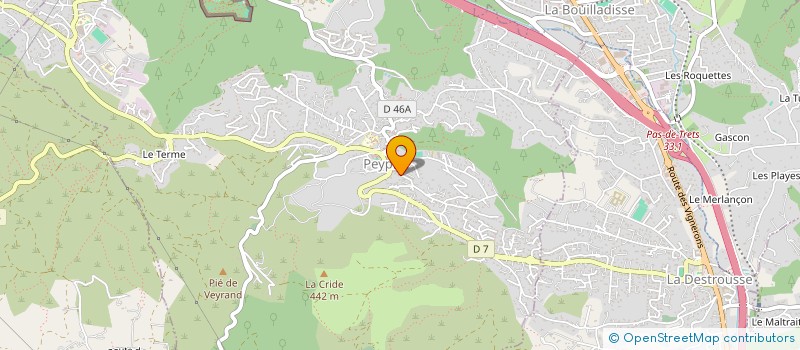 localisation de l'entreprise AJ IMMO  PEYPIN