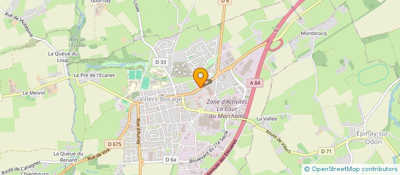 localisation de l'entreprise AJ IMMO  VILLERS-BOCAGE