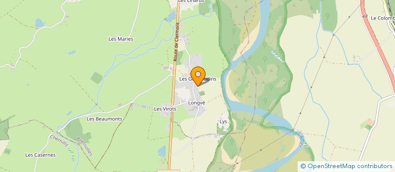 localisation de l'entreprise AJ IMMO à BRESSOLLES