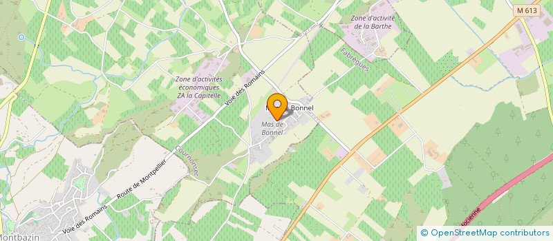 localisation de l'entreprise AJ IMMO  COURNONSEC