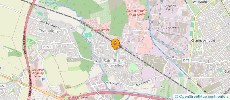 localisation de l'entreprise AJ IMMO  SAINT-BRICE-COURCELLES