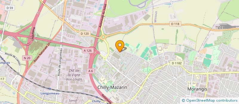 localisation de l'entreprise AJ IMMO-CONSEIL à CHILLY-MAZARIN
