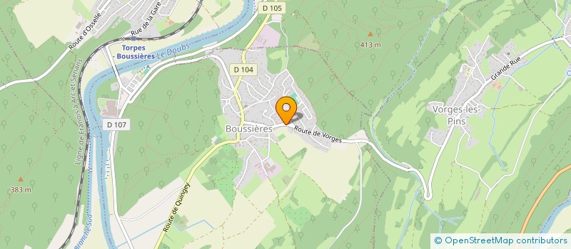 localisation de l'entreprise AJ IMMOBILIER  BOUSSIERES