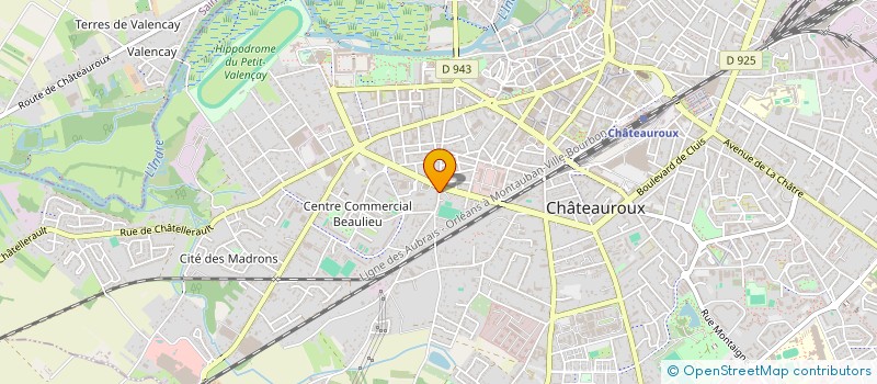 localisation de l'entreprise AJ IMMOBILIER à CHATEAUROUX