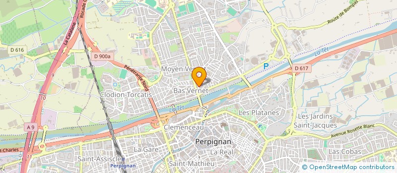 localisation de l'entreprise AJ INSTITUT  PERPIGNAN