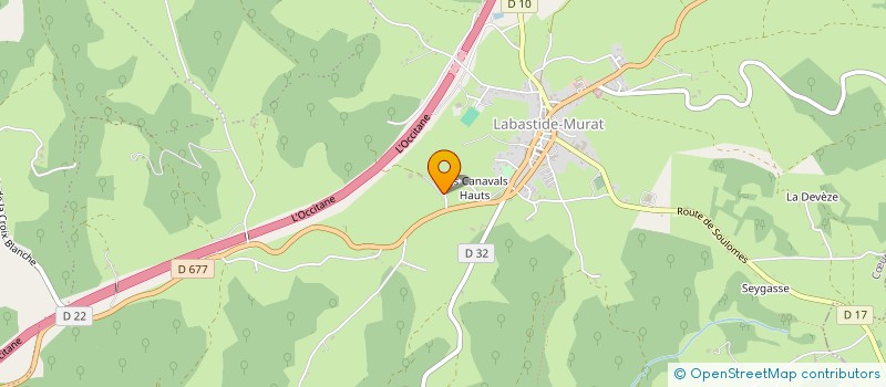 localisation de l'entreprise AJ INVEST  COEUR DE CAUSSE