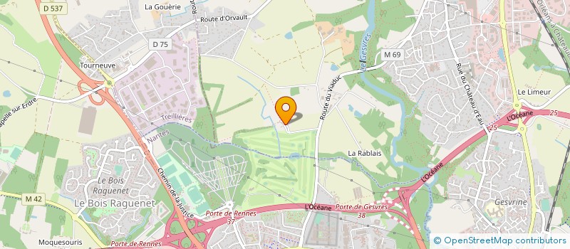 localisation de l'entreprise AJ INVEST à LA CHAPELLE-SUR-ERDRE