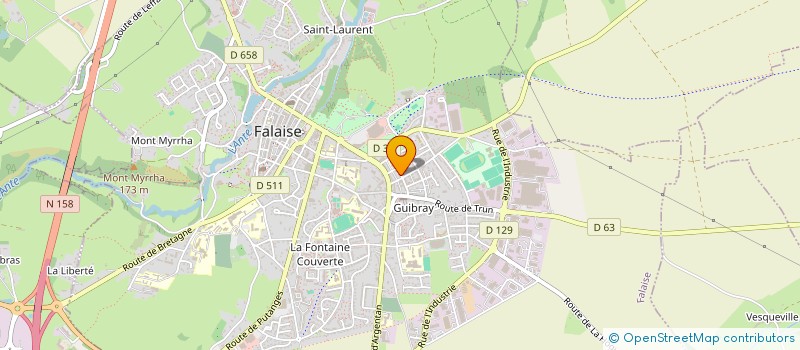 localisation de l'entreprise AJ INVEST  FALAISE