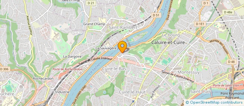 localisation de l'entreprise AJ INVEST  CALUIRE-ET-CUIRE