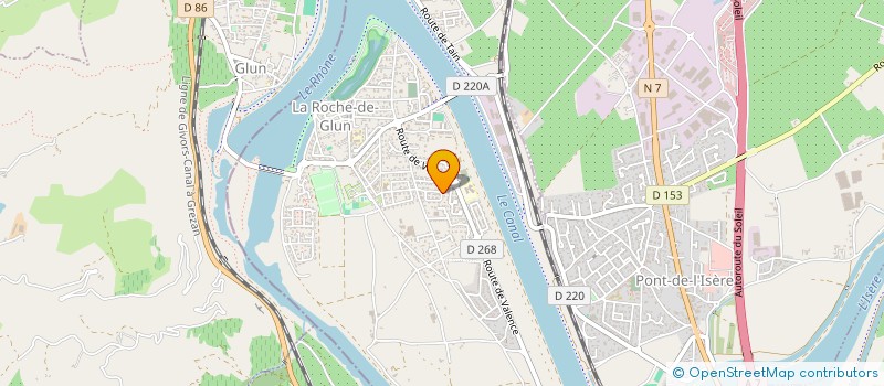 localisation de l'entreprise AJ INVESTISSEMENT  LA ROCHE-DE-GLUN